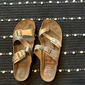 Rose Gold sandals size 11